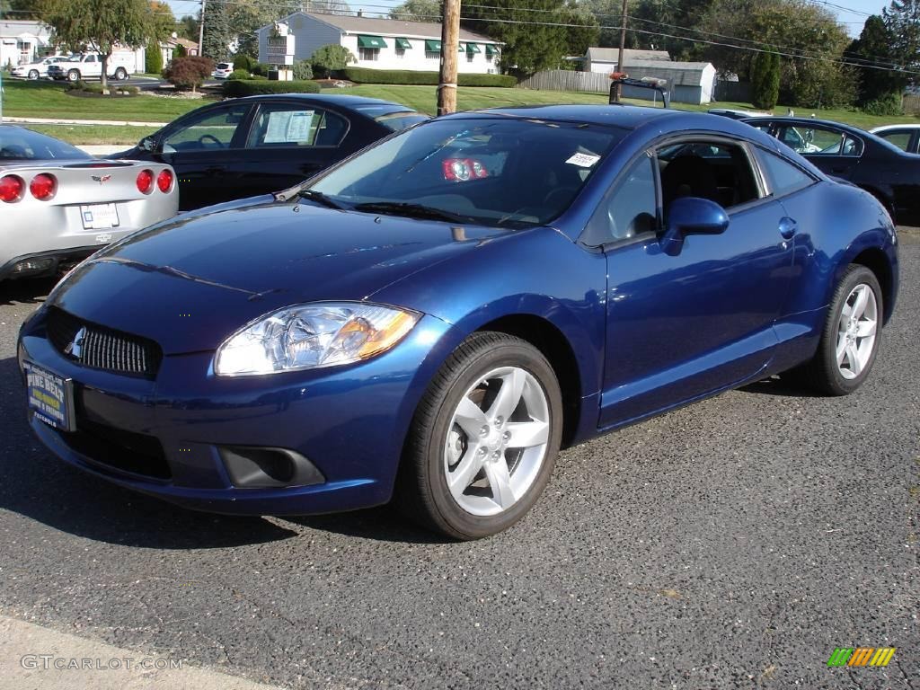 2009 Eclipse GS Coupe - Maizen Blue Pearl / Dark Charcoal photo #1