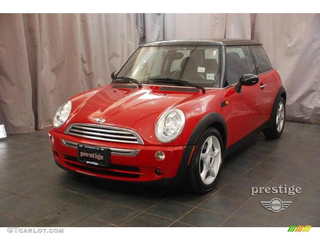 2006 Cooper Hardtop - Chili Red / Grey/Panther Black photo #1