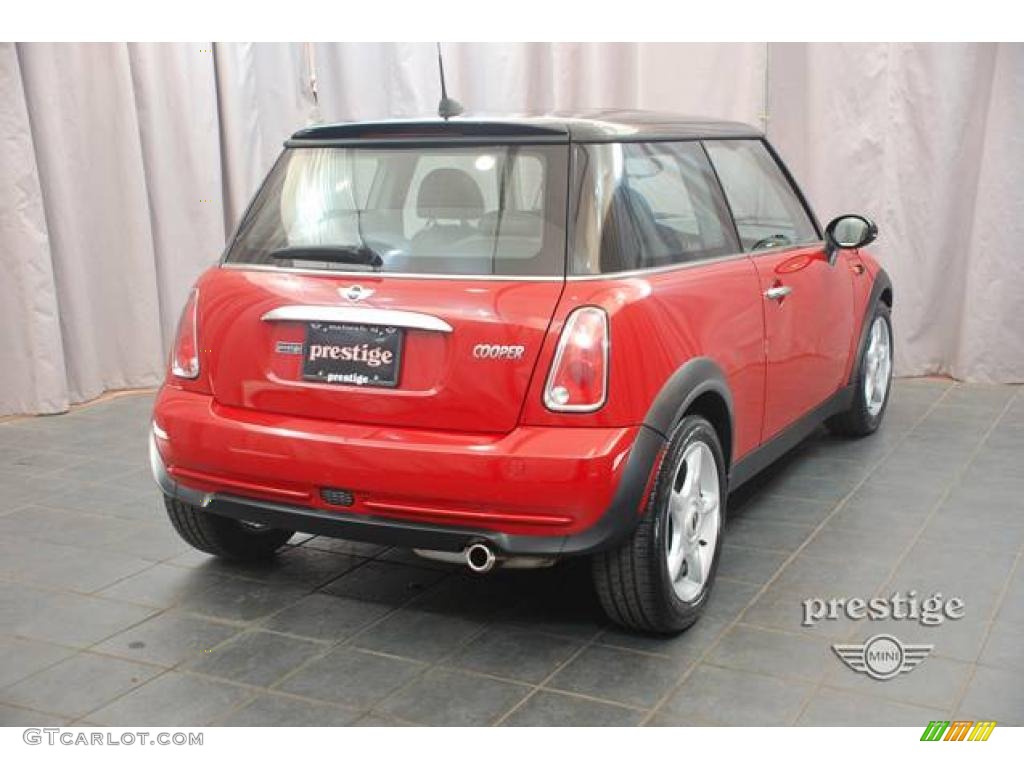 2006 Cooper Hardtop - Chili Red / Grey/Panther Black photo #2