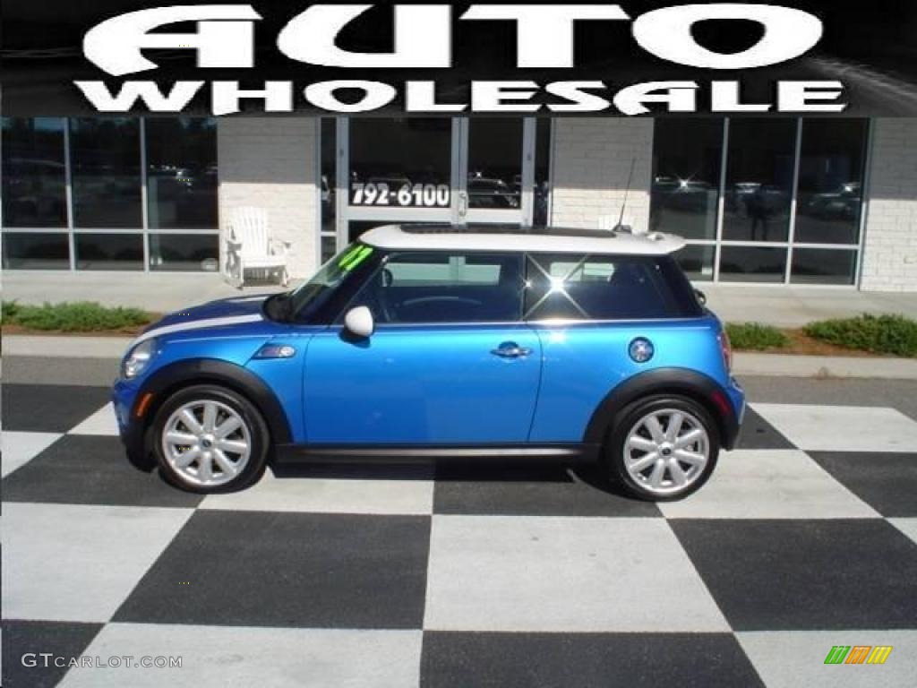 2007 Cooper S Hardtop - Laser Blue Metallic / Pacific Blue/Carbon Black photo #1