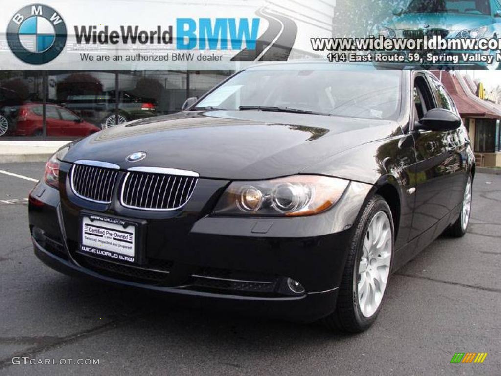 2006 3 Series 330xi Sedan - Jet Black / Black photo #1