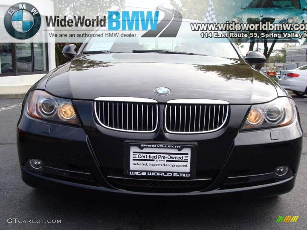 2006 3 Series 330xi Sedan - Jet Black / Black photo #2