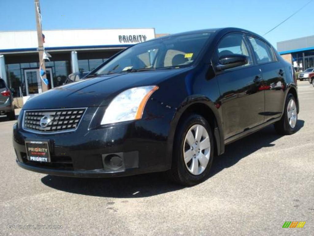 2007 Sentra 2.0 - Super Black / Beige photo #1