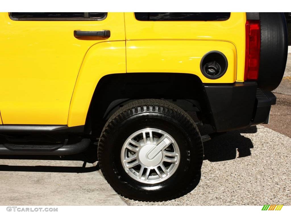 2007 H3  - Yellow / Ebony Black photo #23