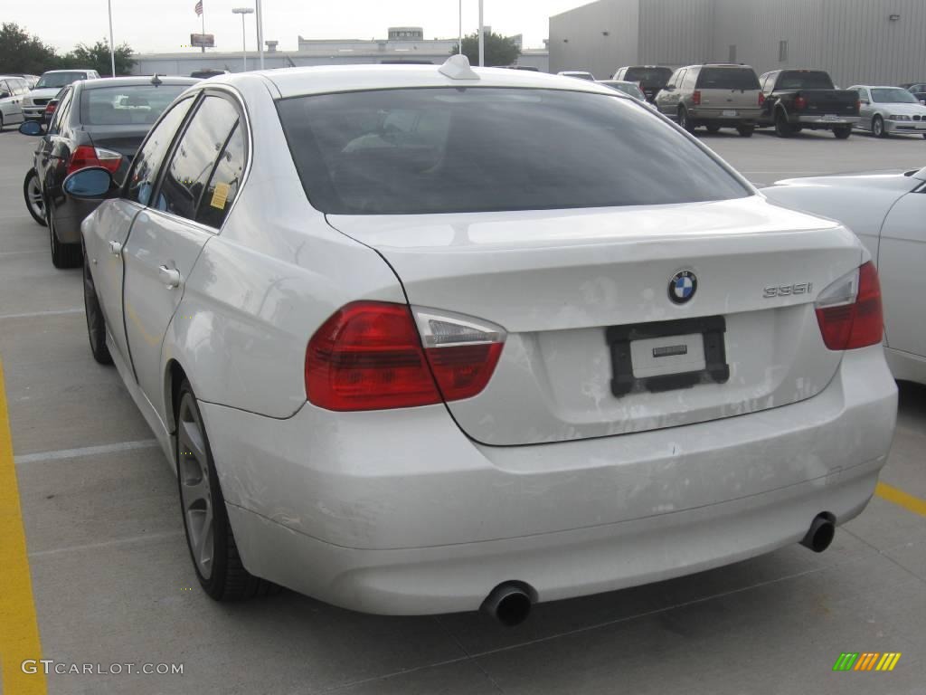 2007 3 Series 335i Sedan - Alpine White / Beige photo #2