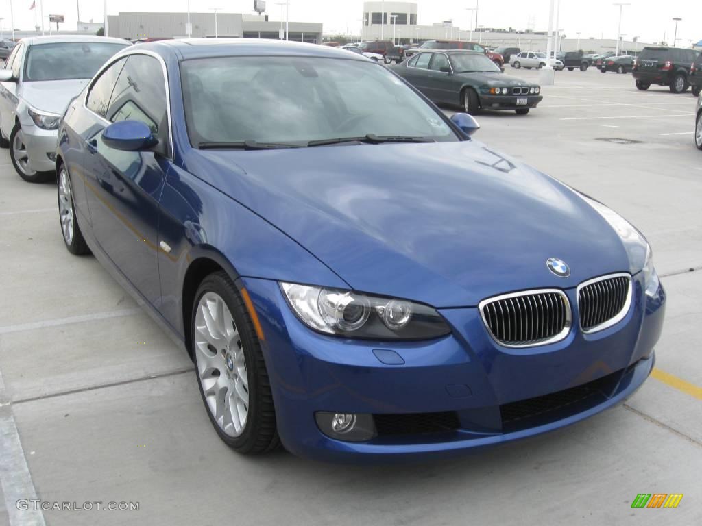 2007 3 Series 328i Coupe - Montego Blue Metallic / Black photo #4