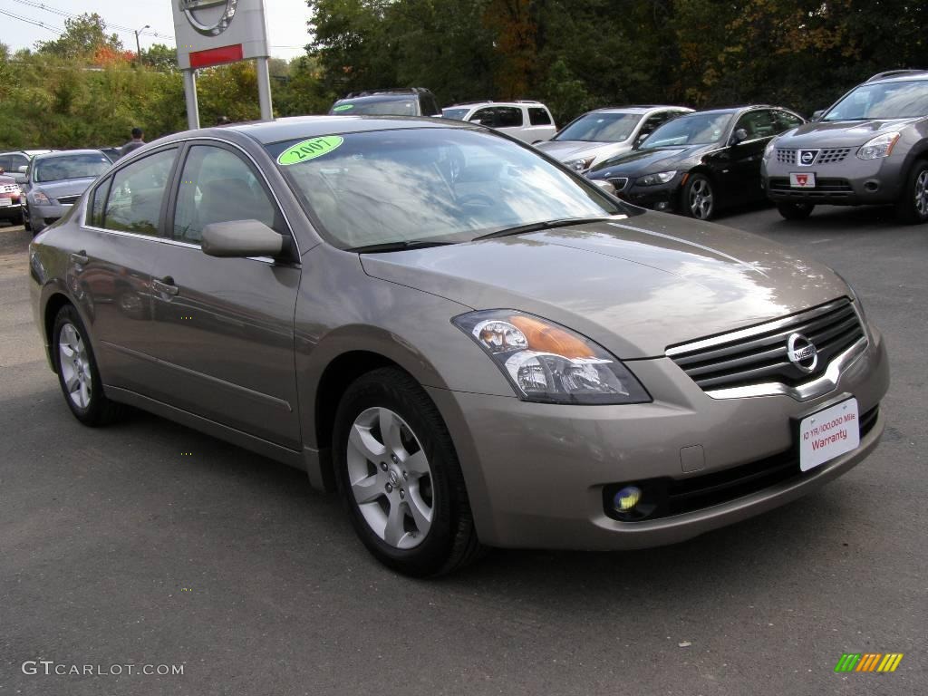 2007 Altima 2.5 SL - Pebble Beach Metallic / Blond photo #3