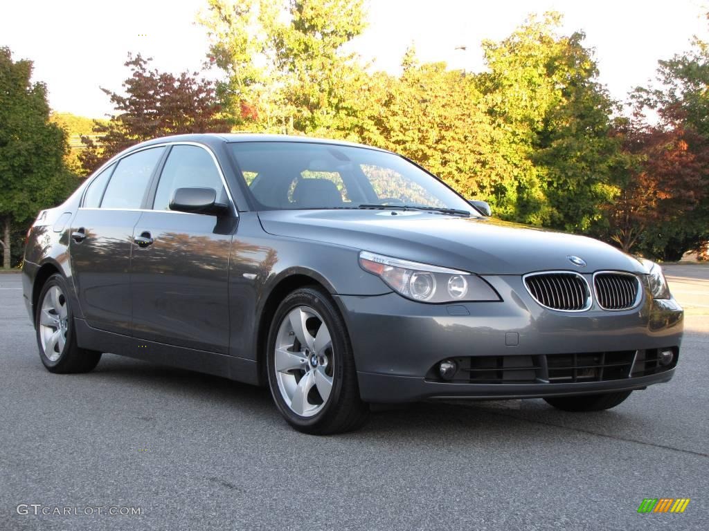 2007 5 Series 525i Sedan - Titanium Grey Metallic / Grey photo #1