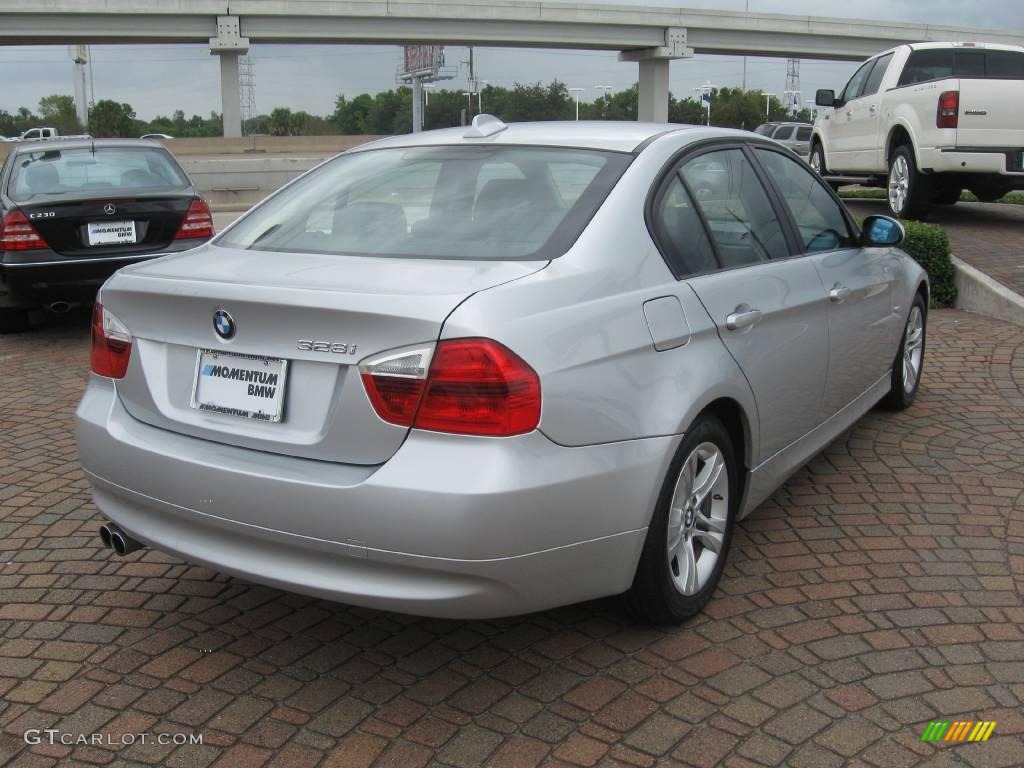 2008 3 Series 328i Sedan - Titanium Silver Metallic / Black photo #7