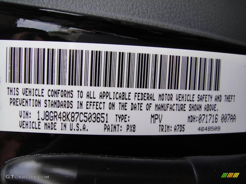 2007 Grand Cherokee Laredo 4x4 - Black / Medium Slate Gray photo #15
