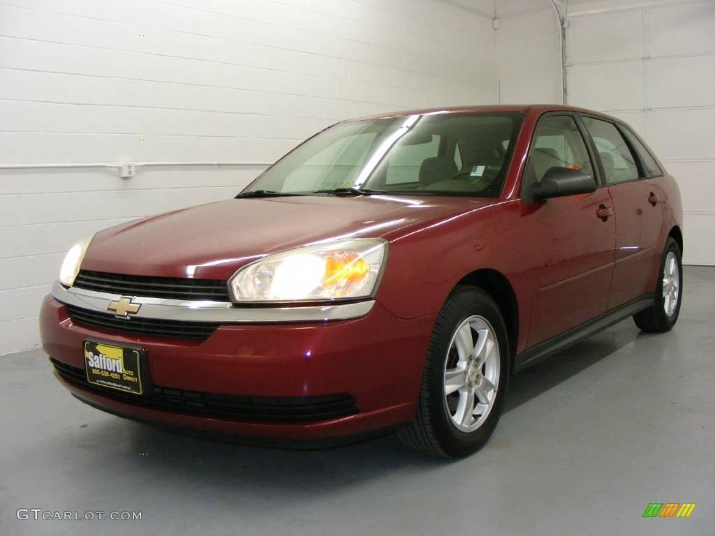 2005 Malibu Maxx LS Wagon - Sport Red Metallic / Neutral Beige photo #1