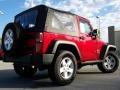 2008 Flame Red Jeep Wrangler X 4x4  photo #7