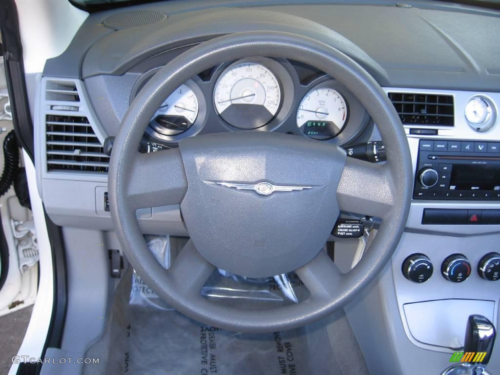 2008 Sebring LX Convertible - Stone White / Dark Slate Gray/Light Slate Gray photo #7