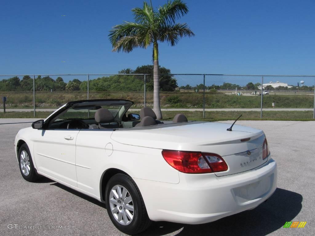 2008 Sebring LX Convertible - Stone White / Dark Slate Gray/Light Slate Gray photo #15