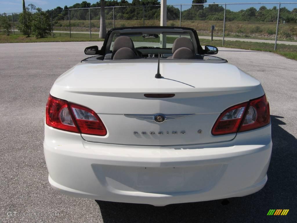 2008 Sebring LX Convertible - Stone White / Dark Slate Gray/Light Slate Gray photo #16