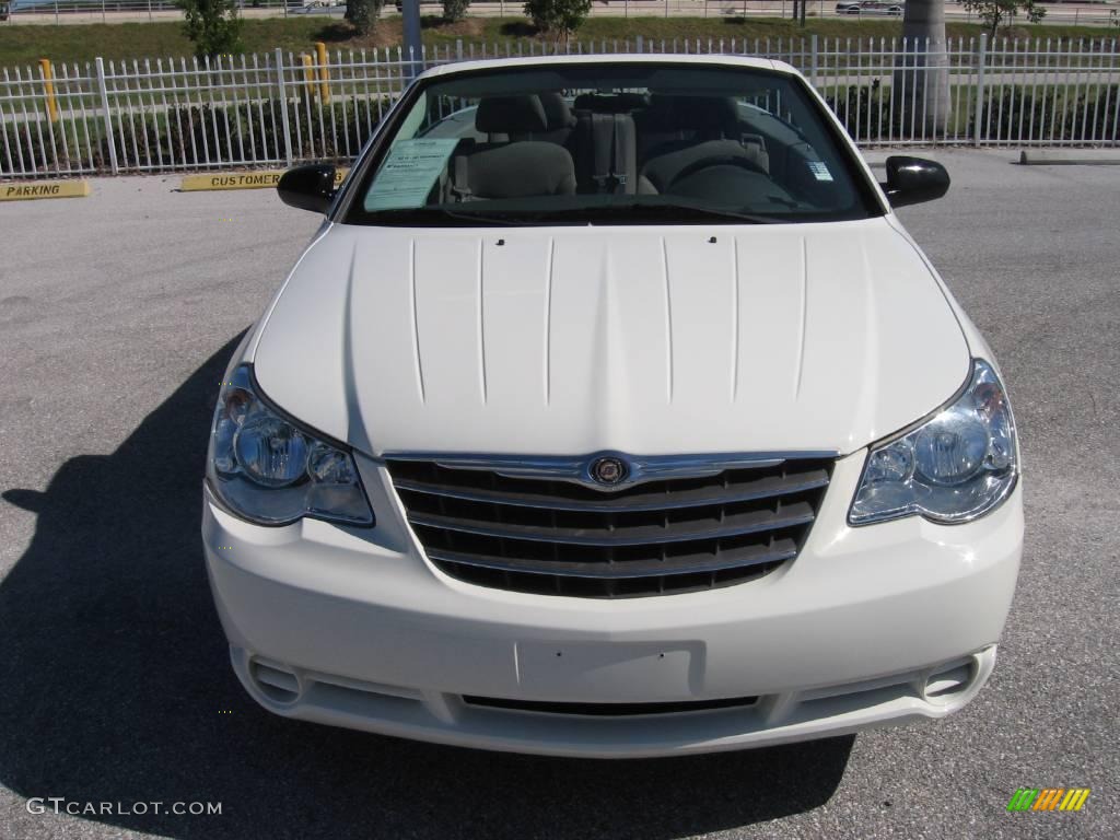 2008 Sebring LX Convertible - Stone White / Dark Slate Gray/Light Slate Gray photo #17
