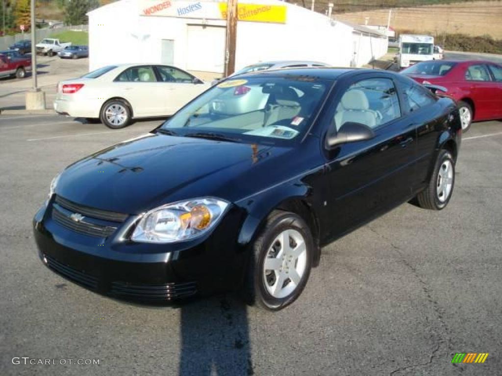 2007 Cobalt LS Coupe - Black / Gray photo #7