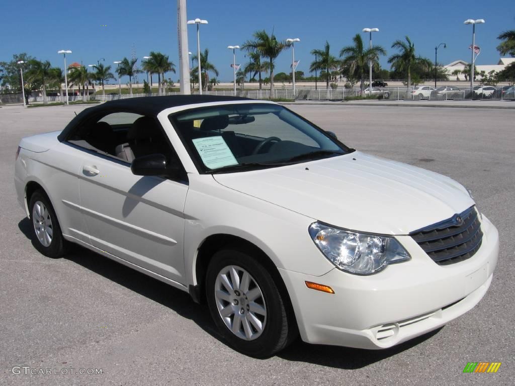 2008 Sebring LX Convertible - Stone White / Dark Slate Gray/Light Slate Gray photo #19