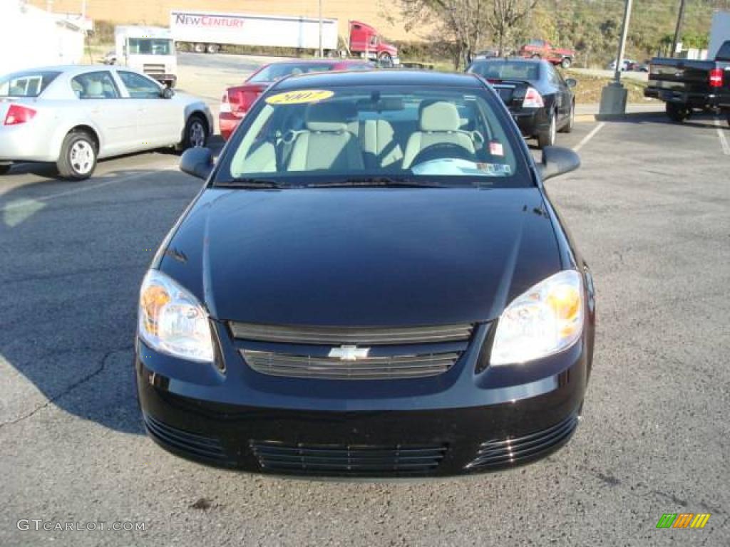 2007 Cobalt LS Coupe - Black / Gray photo #8