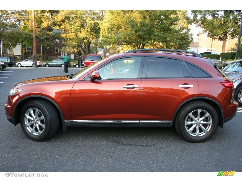 2007 FX 35 AWD - Autumn Copper Metallic / Graphite photo #8