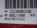 2008 Inferno Red Crystal Pearl Chrysler Sebring LX Convertible  photo #27