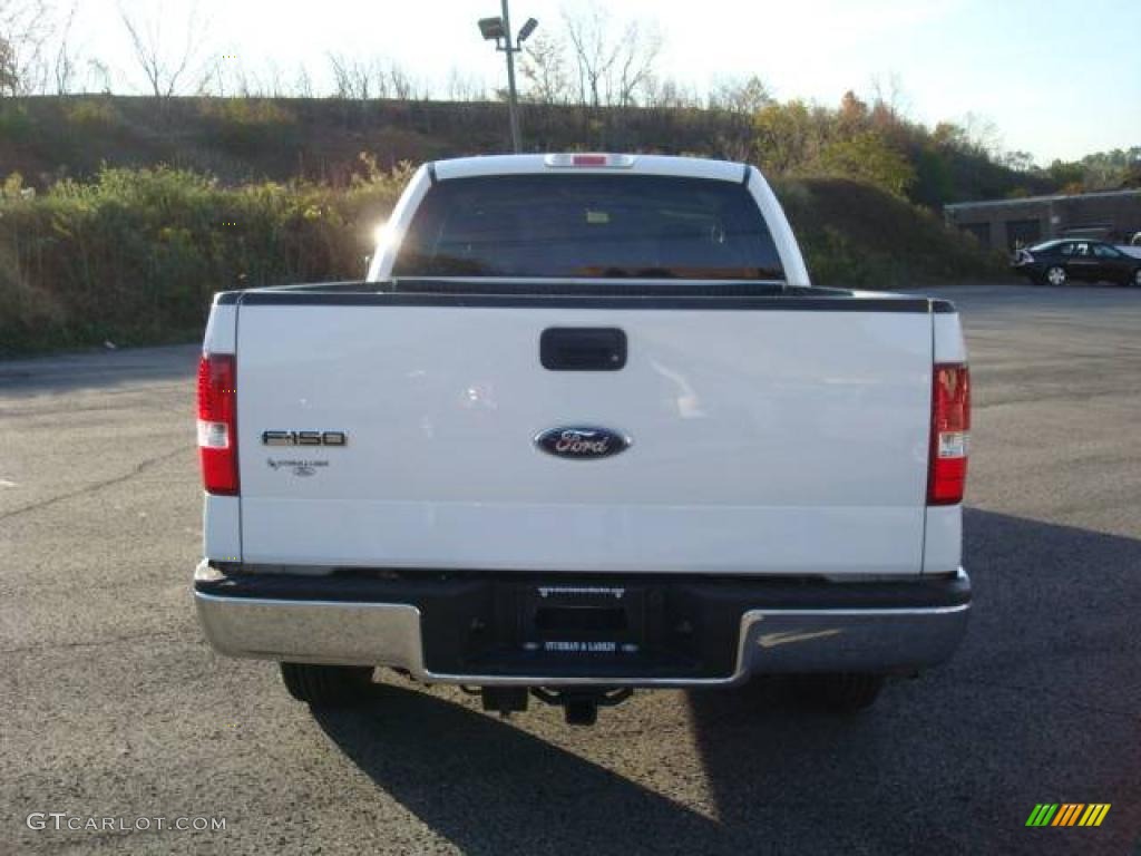 2006 F150 XLT SuperCab 4x4 - Oxford White / Tan photo #4