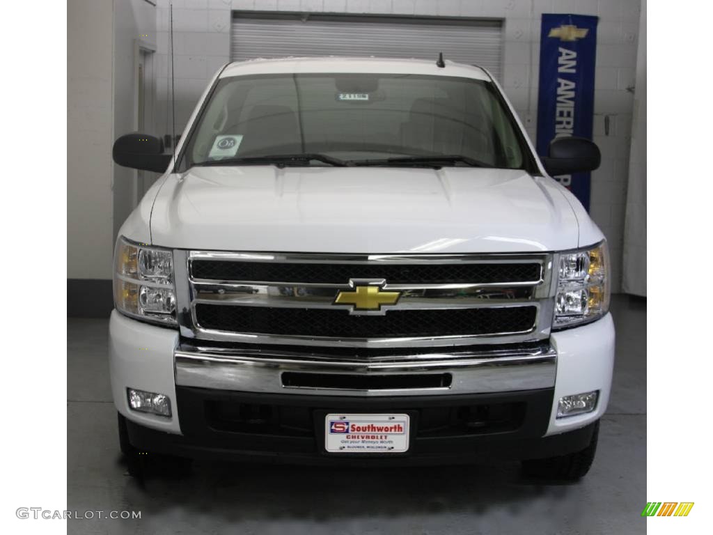 2009 Silverado 1500 LT Z71 Crew Cab 4x4 - Summit White / Ebony photo #2