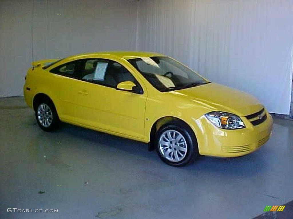 2009 Cobalt LT Coupe - Rally Yellow / Gray photo #1