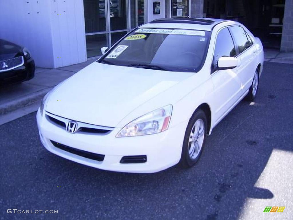 2006 Accord EX-L Sedan - Taffeta White / Ivory photo #1