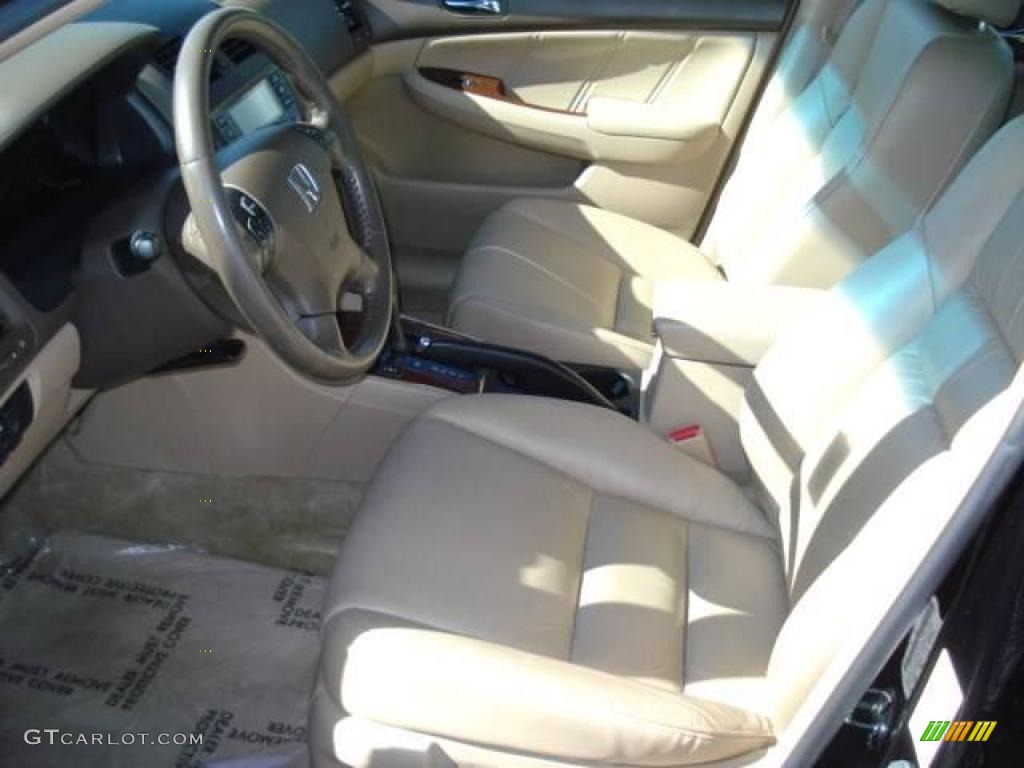 2006 Accord EX-L V6 Sedan - Nighthawk Black Pearl / Ivory photo #7