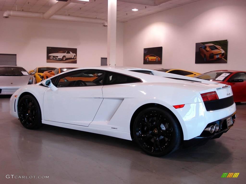 2009 Gallardo LP560-4 Coupe - Bianco Monocerus (White) / Nero Perseus/Bianco Polar photo #12