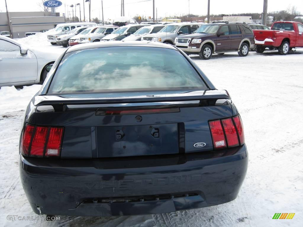 2002 Mustang V6 Coupe - True Blue Metallic / Medium Parchment photo #4