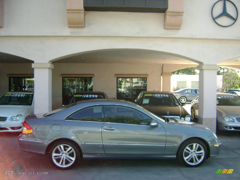 2006 CLK 350 Coupe - Granite Grey Metallic / Black photo #2