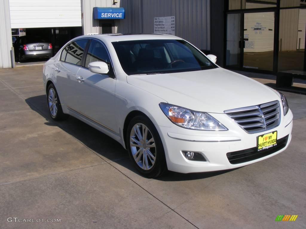 2009 White Satin Pearl Hyundai Genesis 4.6 Sedan 2022783 Photo 5