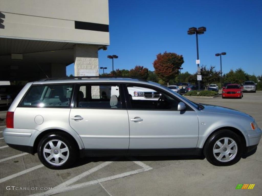 2000 Passat GLS 1.8T Wagon - Satin Silver Metallic / Grey photo #3