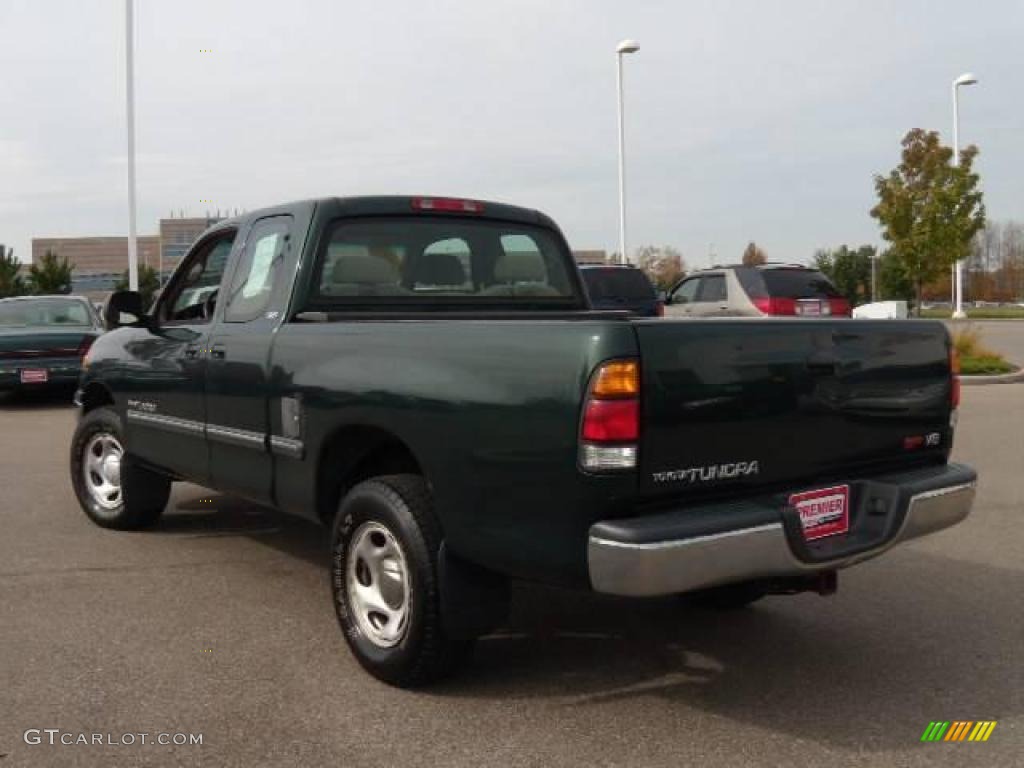 2000 Tundra SR5 Extended Cab - Imperial Jade Mica / Oak photo #3