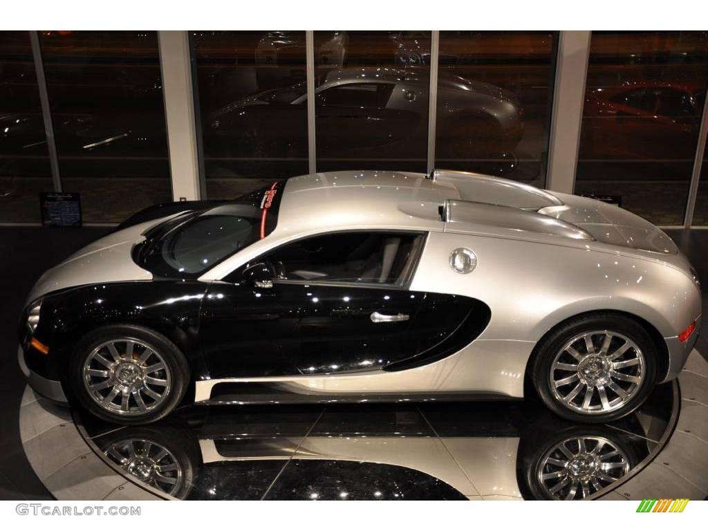 Bright Silver Metallic/Black 2008 Bugatti Veyron 16.4 Exterior Photo #20247833