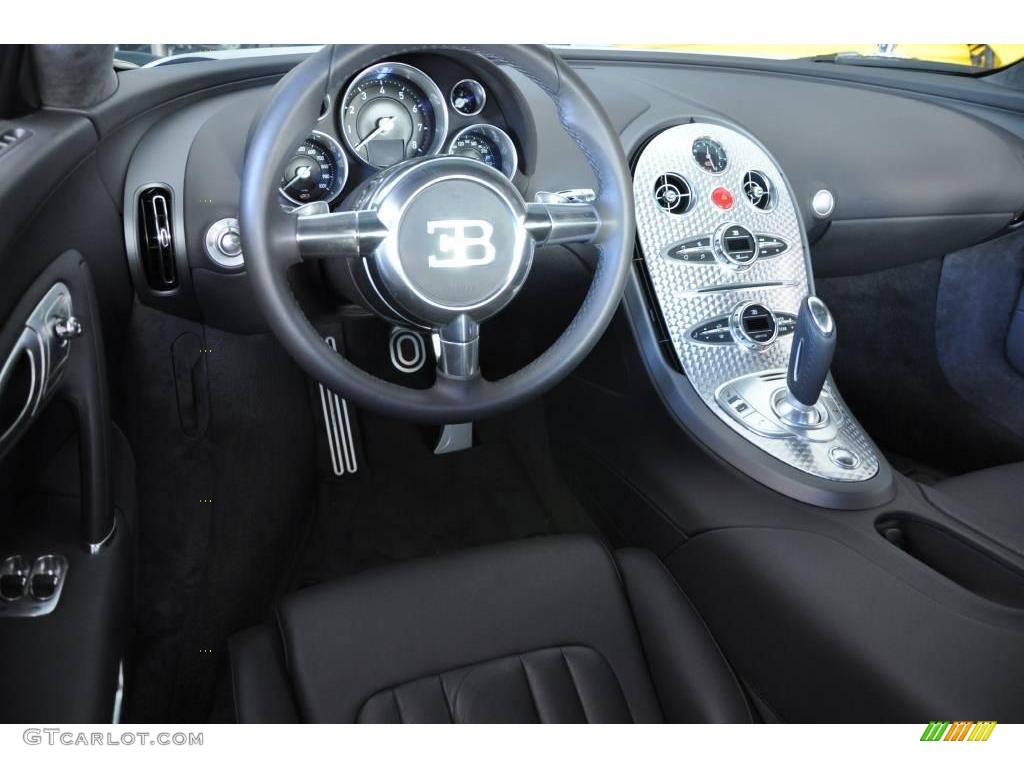 Anthracite Interior 2008 Bugatti Veyron 16.4 Photo #20247997