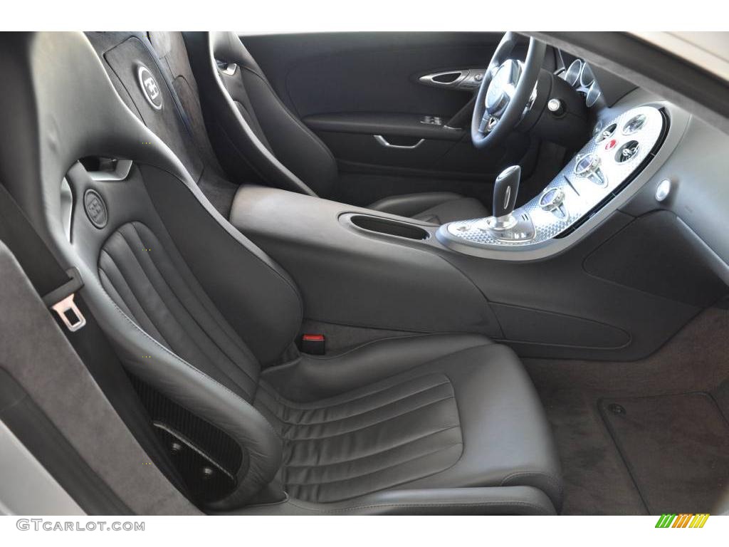 Anthracite Interior 2008 Bugatti Veyron 16.4 Photo #20248053