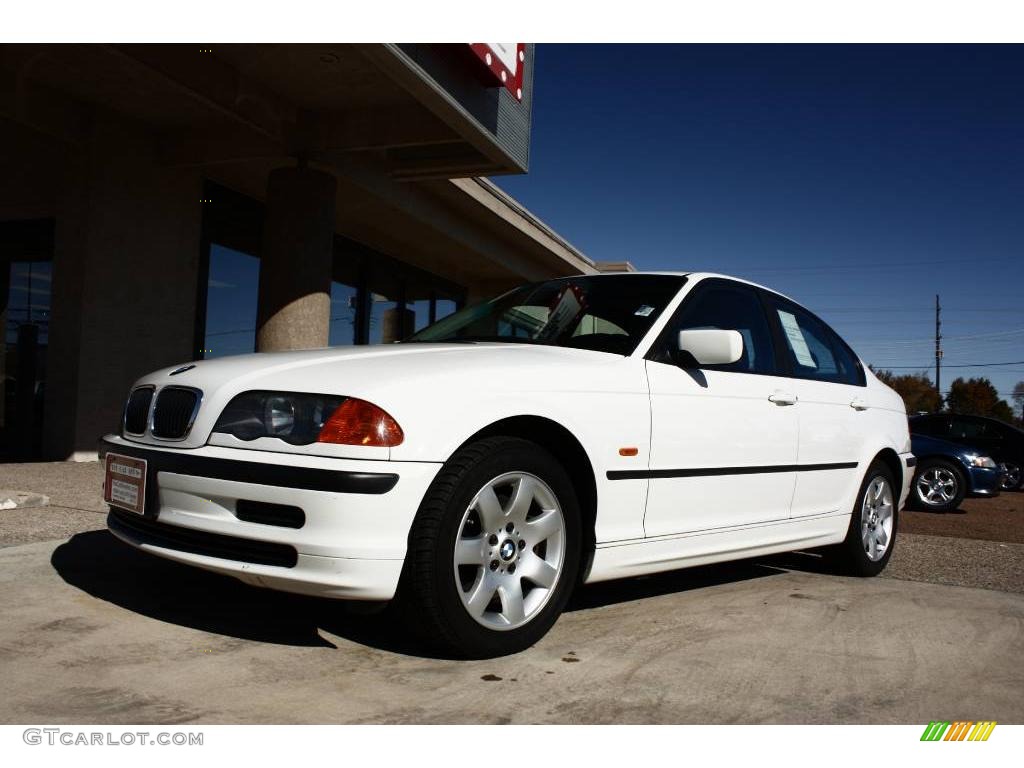 2001 3 Series 325i Sedan - Alpine White / Black photo #23