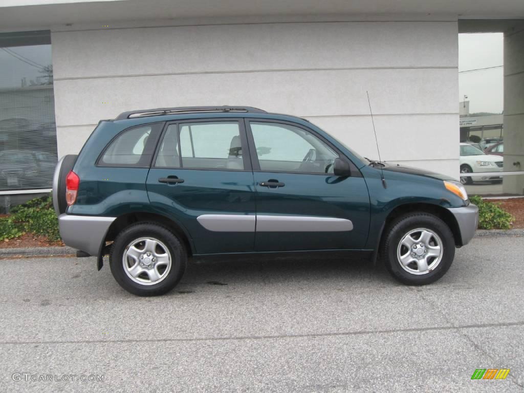 2003 RAV4 4WD - Rainforest Green Pearl / Gray photo #2