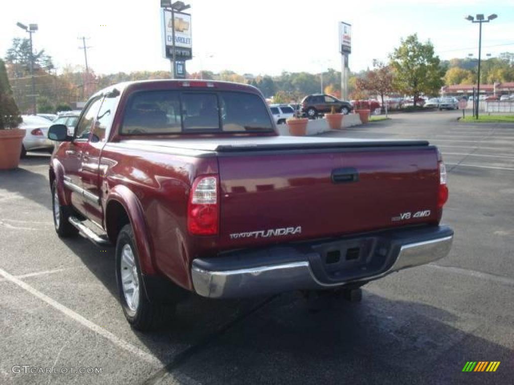 2005 Tundra SR5 Access Cab 4x4 - Salsa Red Pearl / Dark Gray photo #5