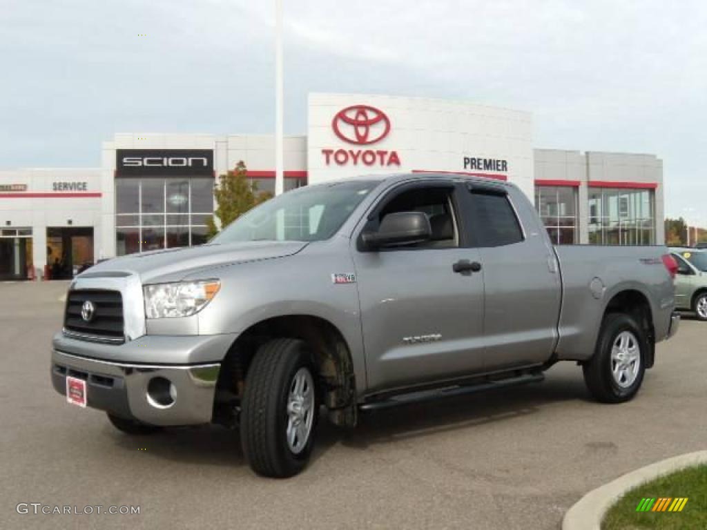 2007 Tundra SR5 TRD Double Cab 4x4 - Silver Sky Metallic / Graphite Gray photo #1