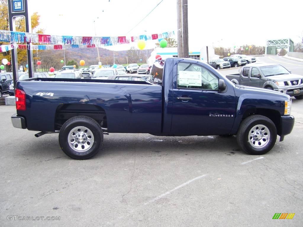 2009 Silverado 1500 Regular Cab 4x4 - Imperial Blue Metallic / Dark Titanium photo #2