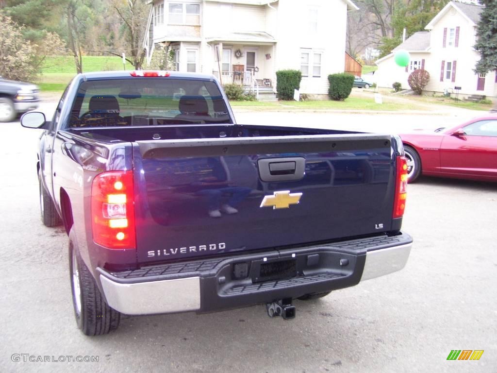 2009 Silverado 1500 Regular Cab 4x4 - Imperial Blue Metallic / Dark Titanium photo #4