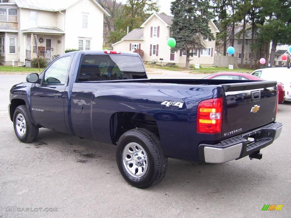 2009 Silverado 1500 Regular Cab 4x4 - Imperial Blue Metallic / Dark Titanium photo #5
