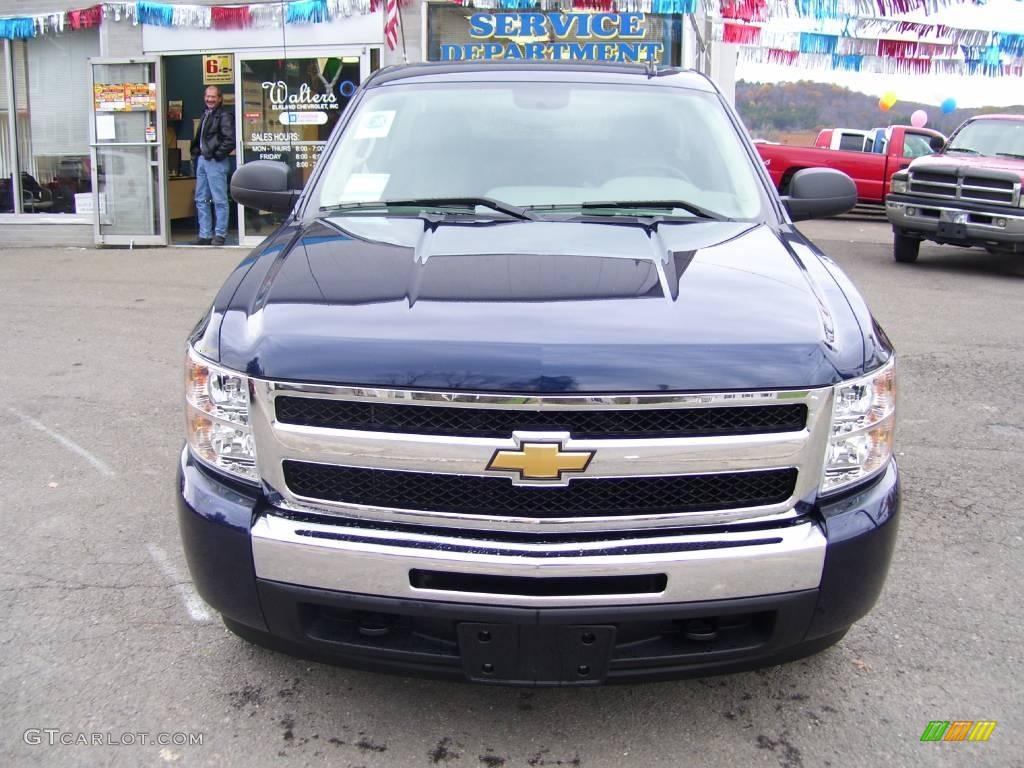 2009 Silverado 1500 Regular Cab 4x4 - Imperial Blue Metallic / Dark Titanium photo #8