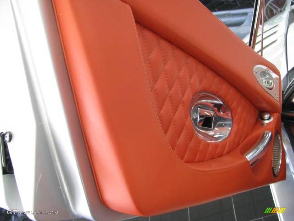 2008 Spyker C8 Laviolette SWB Tropicana Orange Leather Door Panel Photo #20253509