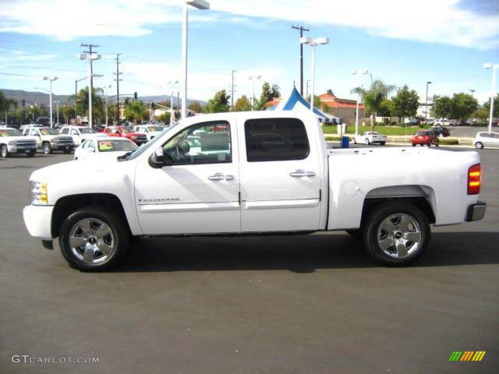 2009 Silverado 1500 LT Crew Cab - Summit White / Ebony photo #3