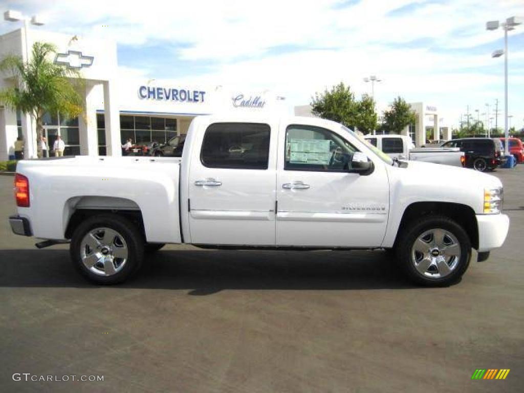 2009 Silverado 1500 LT Crew Cab - Summit White / Ebony photo #8